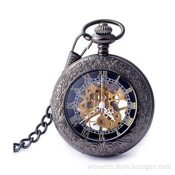 Automatic Pocket Watch with Skeleton Dial